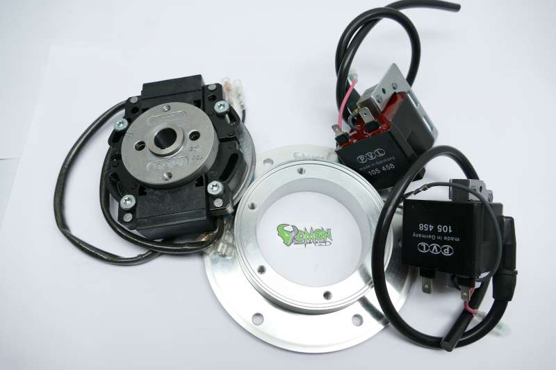 PVL Twin Ignition for 2 Cylinder 180° for RD 250 /350 / 400 with Adapterplate