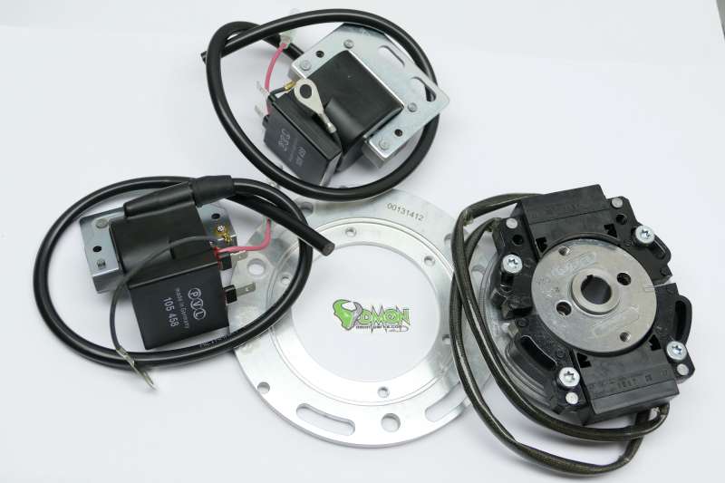 PVL Twin Ignition for 2 Cylinder 180° for RD 250 /350 with Adapterplate